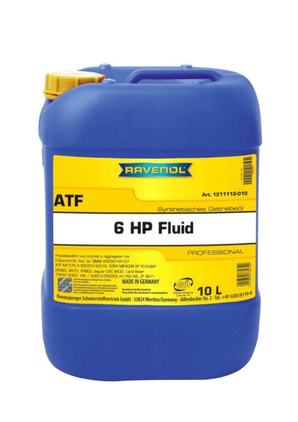 RAVENOL ATF 6HP Fluid - Balenie: 10 Ltr. plast