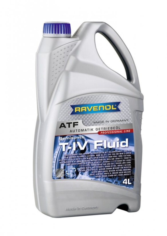 RAVENOL ATF T-IV Fluid pre AISIN WARNER - Balenie: 4 Ltr.